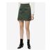 CALVIN KLEIN Womens Green Utility Mini Skirt Size 31 Waist