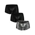 HIMONE Mens Snakeskin Boxer Briefs Underwear Breathable Colorful Boys Underwear Boxer Briefs for Men Pack M L XL XXL