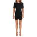 Endless Rose Womens Ruched Textured Cocktail Dress