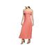 1.State Womens Ruffled Spaghetti Strap Maxi Dress