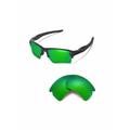 Walleva Emerald Polarized Replacement Lenses for Oakley Flak 2.0 XL Sunglasses