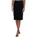 RALPH LAUREN Womens Navy Plaid Below The Knee Pencil Skirt Size: M