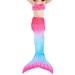 GSKS Baby Kids Toddler Girls Bikini Sets Swimwear Swimming Mermaid Tail Swimming Costumes Tankini Set 3PCS Multiple Types For Girls 7-16 Swimsuit Beachwear Bathing Suit Swimmable Flippers
