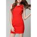 Junior High Neck Slim Elegant Dress