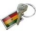 NEONBLOND Keychain Ghana Flag with a vintage look