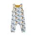 AvoDovA Newborn Kid Baby Boy Dinosaur Printed Sleeveless Jumpsuit Romper Bodysuit Outfit