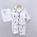 Promotion! Baby Girls Boys Pajamas Kids Sleepwear Summer Heart Arrow Print Long Sleeve Pajamas Tops Sleep Pants Nightgown Set Child Pyjamas