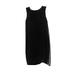 Joan Rivers Slvless Knit Dress Chiffon Overlay Women's A304753