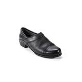 Pre-ownedAriat Womens Leather Solid Low Heel Slip On Clogs Black Size 7 B