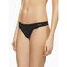 Calvin Klein Women's CK Flirty Thong, Black, XLarge