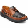 Dr. Comfort Patrick Men's Boat Shoe: 12 Medium (B/D) Chestnut/Black Lace