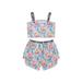 Wallarenear 2PCS Toddler Baby T-Shirt Vest Tops Shorts Pants Love Print Shorts