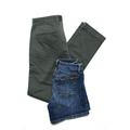J Crew Joes Womens Slim Leg Chino Pants Denim Shorts Green Blue Size 29 24 Lot 2