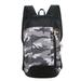 Backpack Zipper Oxford Cloth 10L Knapsack Adjustable Strap Shoulder Bag Rucksack for Outdoor, Black Camouflage