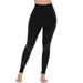 DODOING Womens Sport Compression Fitness Leggings Running Yoga Jogging Gym Pants Waist Pants Exercise Workout High Stretchy and High Waist Trousers, Black/ Green/ Grey