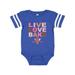 Inktastic Live Love Bake Infant Short Sleeve Bodysuit Female