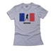 France Olympic - Boxing - Flag - Silhouette Women's Cotton Grey T-Shirt