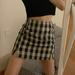 Womens Casual Skirt Plaid Slim High Waist Mini Pencil Skirt streetwear vintage green short mini skirt beach holiday skirt falda