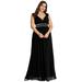 Ever-Pretty Womens Beaded Sleeveless Full Length Evening Prom Party Dresses for Women 86973 Black US6