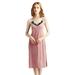 Women's Velvet Sleepwear Pajamas Dress Suspenders Nightdress Nightgowns