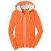 District Women's Full Zip Fleece Concert Drawstring Hoodie