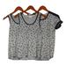 Lucky Brand Women's Sz XS Soft 2 Tank And 1 Tee Pajama Top Gray