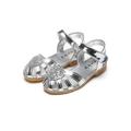Wsevypo Kids Baby Girls Cute Heart Bling Sequins Sandals Princess Casual Shoes