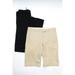Pre-ownedTheory Womens Mid Rise Trouser Dress Pants Beige Black Size 2 Lot 2