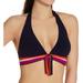 Women's Robin Piccone 215001 Billie Front Tassel Halter Swim Top