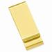 Gold-plated Kelly Waters Stainless Steel Satin Double Fold Money Clip; for Adults and Teens; for Women and Men