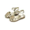 Wsevypo Kids Baby Girls Cute Heart Bling Sequins Sandals Princess Casual Shoes