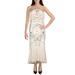 Aidan Mattox Womens Sequined Midi Cocktail Dress