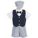 Boys Blue White Vest Shorts Easter Ring Bearer Suit 12M-4T