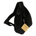 Le Donne Medium Leather Women's Sling Backpack/Purse Black Handbag A420295