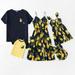 PatPat Mosaic Family Matching Lemon Series Tank Dresses - Rompers - Tops