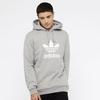 Adidas LIGHT GRAY Originals Trefoil Hooded Sweatshirt, US Medium