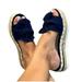 Tuscom Sandals for Women Wide Width,2021 Comfy Platform Sandal Shoes T-Strap Ladies Shoes Summer Beach Travel Flip Flops