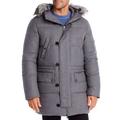 Michael Kors ASH MELANGE Elevated Wool & Down Parka Coat, US Large