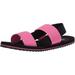 Rocket Dog womens Elastic Strap Slide PINK BLACK 10 M US