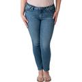 Silver Jeans Co. Women's Plus Size Most Wanted Mid Rise Skinny Jeans