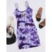 Butterfly Print Tie Dye Dress