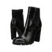 BCBGeneration Women's Shoes Leah Text Rodi Fabric Square Toe Ankle Fashion Boots