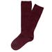 Lian LifeStyle Children 3 Pairs Knee High Cashmere Wool Socks Size 4-6Y (Wine)