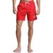 Adoretex Men's Guard Mesh Lining Pockets Swim Trunks Swimsuit (MG012) - Red - XXXXL