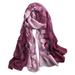 ESSEN Scarf Women Stylish Gradient Color Floral Embroidery Long Neck Scarf Head Wrap Shawl
