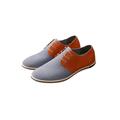 Wazshop Men's Oxford Suede Business Casual Dress Shoes Plain Toe Oxfords Classic Formal Derby Shoes