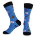 Winnereco Fashion Game Print Socks Adult Elastic Mid-calf Length Socks (Blue)