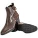 Tods Womens Leather And Suede Ankle Boots in Chocolate/ Dark Brown