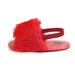 Fashion Faux Fur Baby Shoes Summer Cute Infant Baby boys girls shoes soft sole indoor shoes for 0-18M Red 12