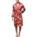Men's Lace Up Pajamas Kimono Smooth Comfy Soft Bathrobe Home Sleepwear Pjs